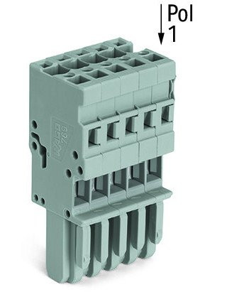 Wago X-com-1DR-busdeel 8-polig grijs