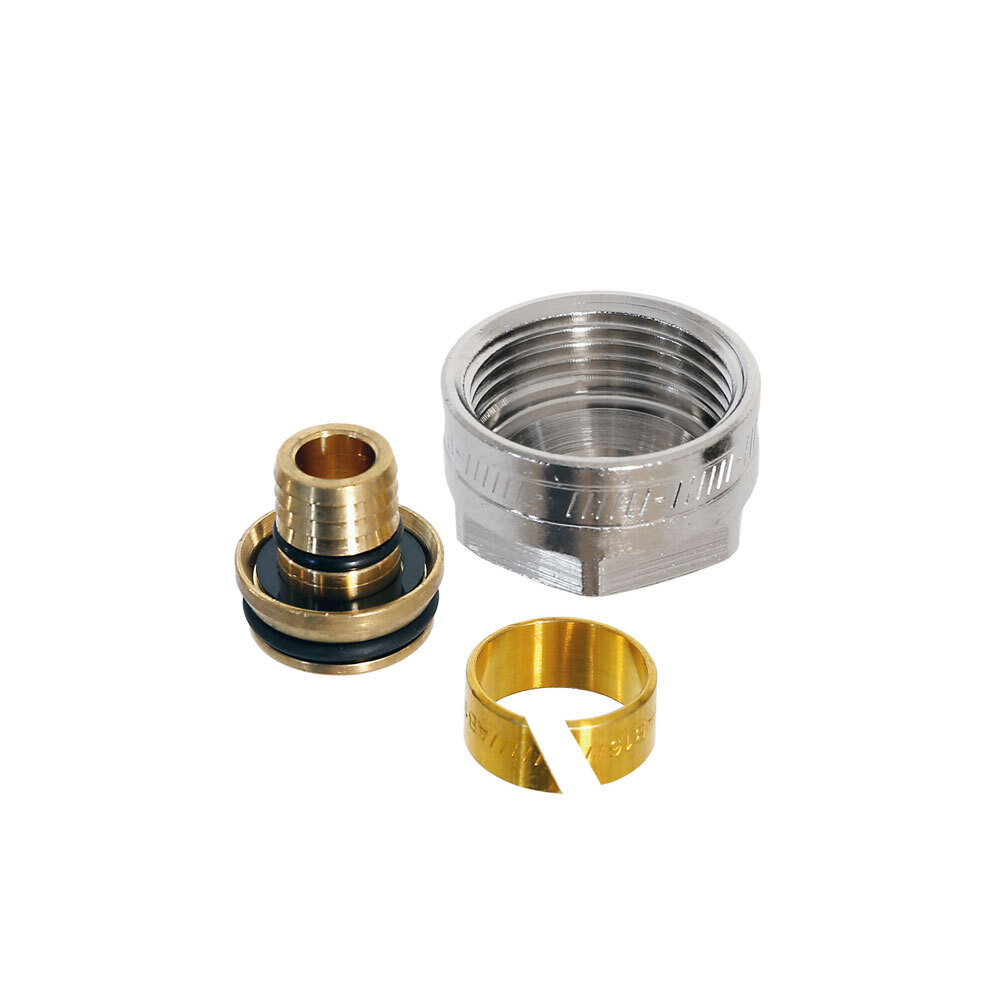 WATTS Fitting Klemkoppeling 3/4" RVP-C 20x2 voor pe-X buis vernikkeld (zak 2 ST)