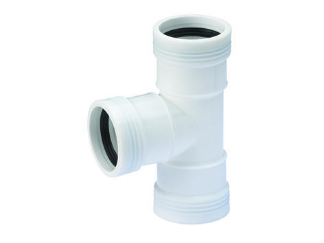Wavin PP T-ST 88,5GR 40 3M WIT