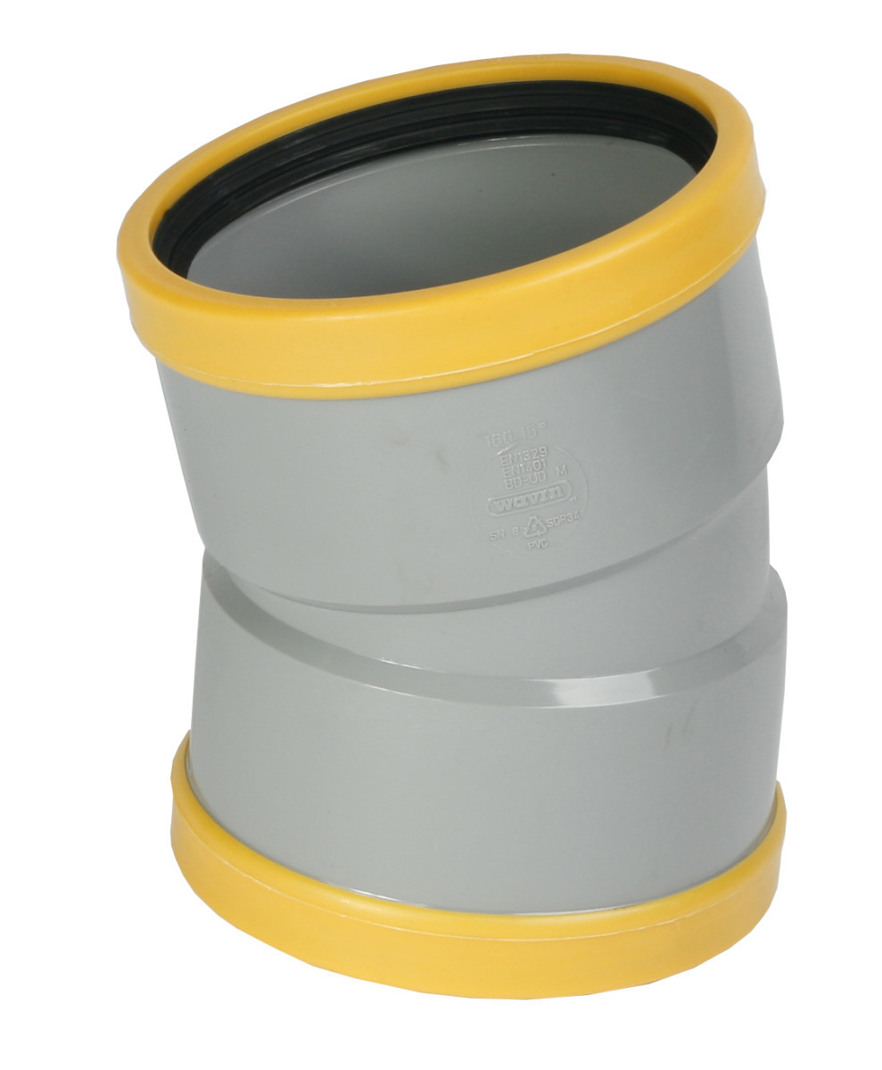 Wavin SN8 BOCHT 15GR 160M/M