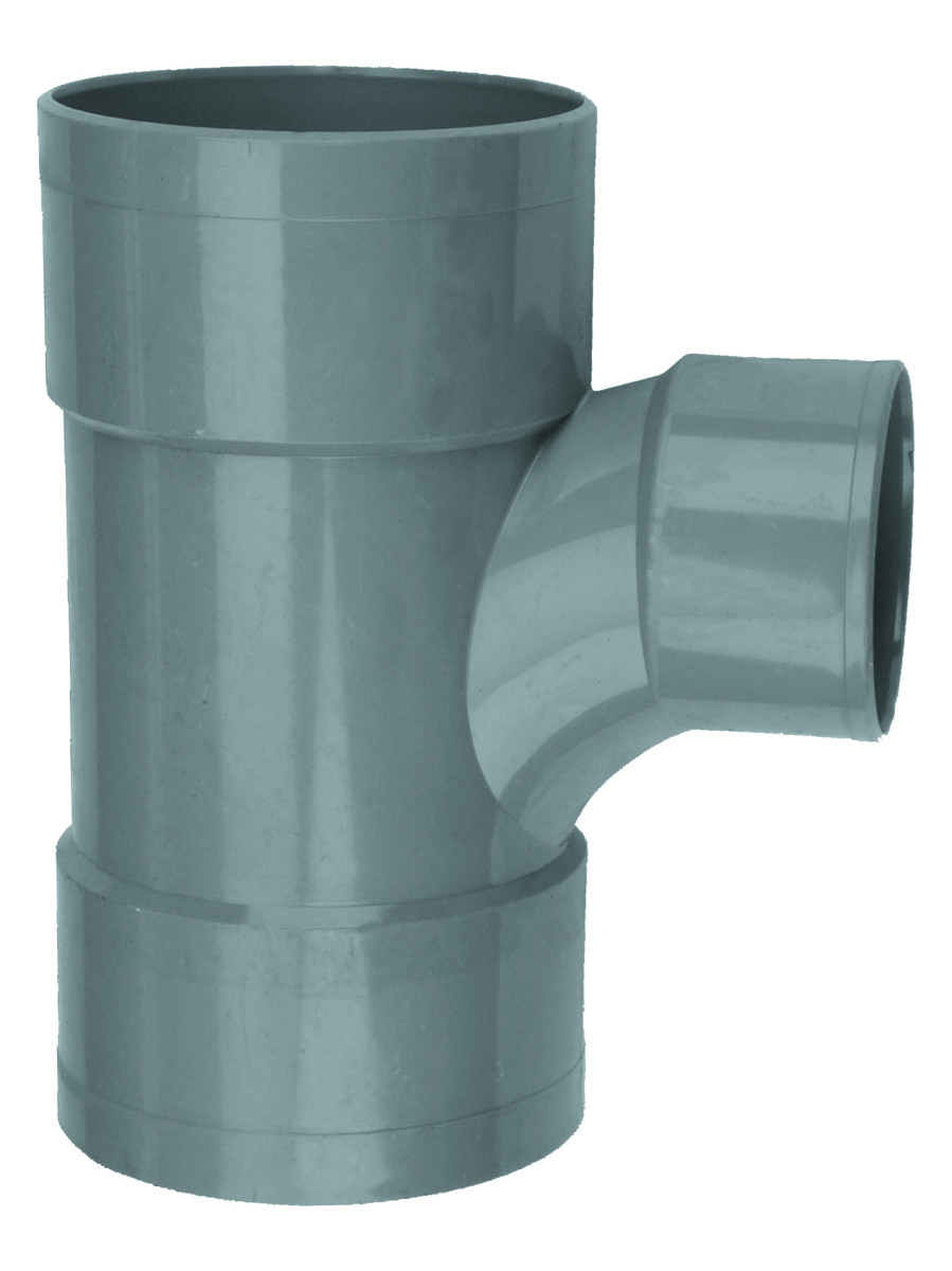 Wavin Wadal PVC hulpstukken PVC L-stroom T-stuk 90° GR 125x110 3M