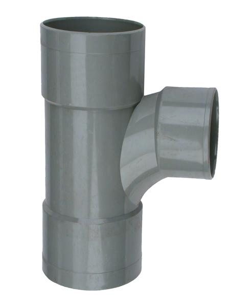 Wavin Wadal PVC hulpstukken Wadal PVC stroom T-stuk 88° GR 125 3XM