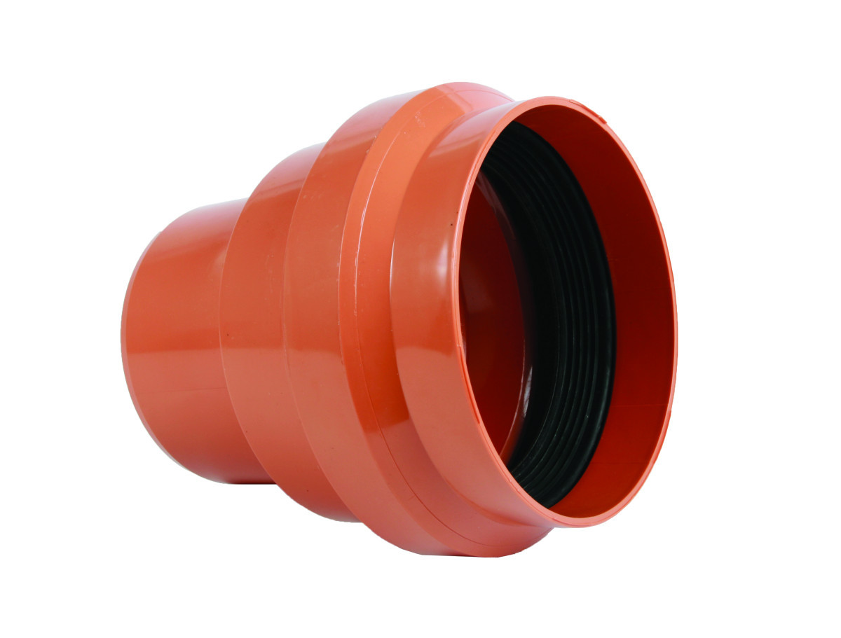Wavin Wafix PVC hulpstukken 110-630 PVC Overgang gres-spie BR 159x125 SN4