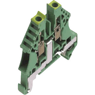 Weidmuller W-serie aardrijgklem 0,5-4MM groen/geel