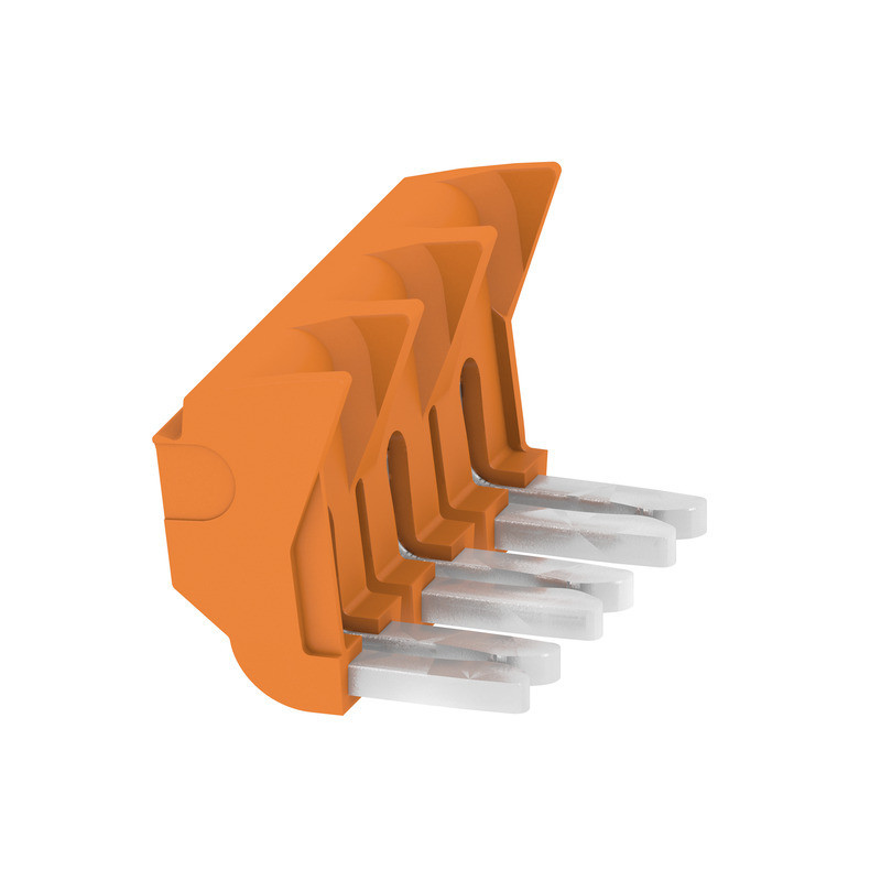 Weidmuller A-series Cross-Connector (terminal), plugged, orange, 30 A, number of poles: 3,