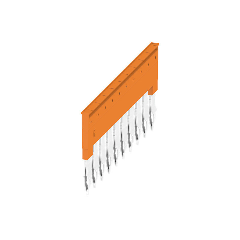 Weidmuller A-series Cross-Connector (terminal), plugged, orange, 41 A, number of poles: 10