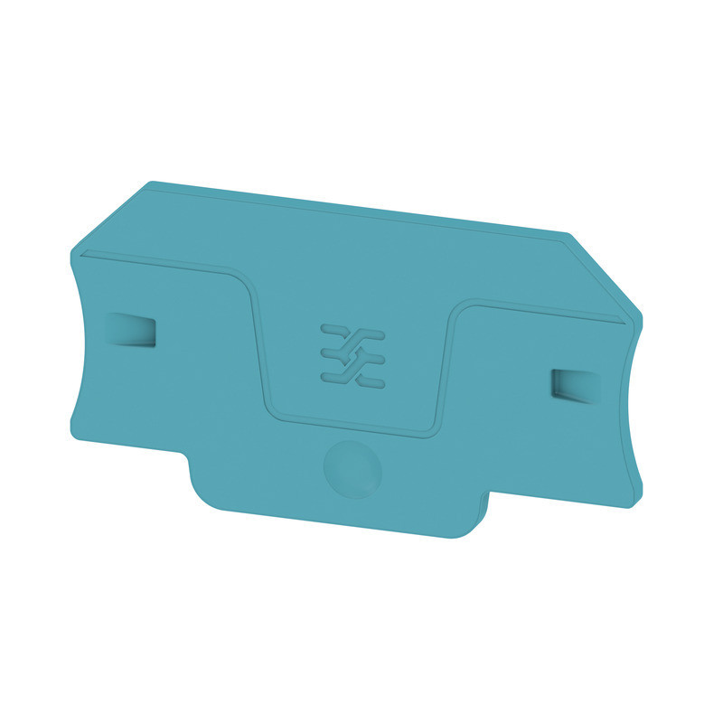 Weidmuller A-series End Plate for terminals, blue, height: 58 MM, width: 2.1 MM, V-0, wemi