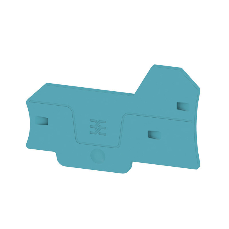 Weidmuller A-series End Plate for terminals, blue, height: 69.6 MM, width: 2.1 MM, V-0, we