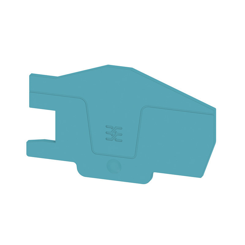 Weidmuller A-series End Plate for terminals, blue, height: 75.44 MM, width: 2.1 MM, V-0, W