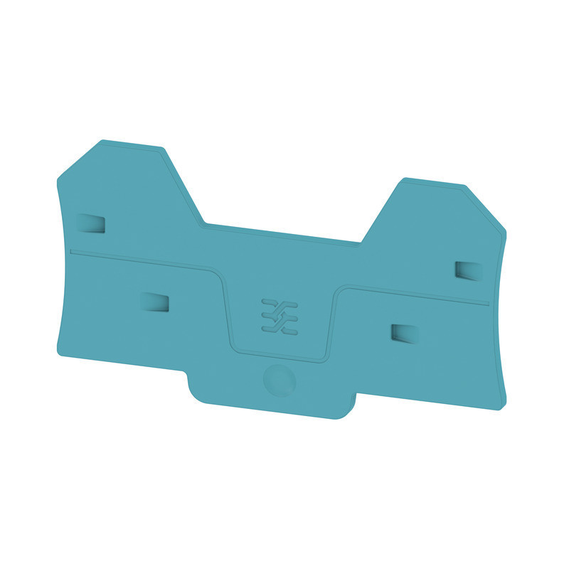 Weidmuller A-series End Plate for terminals, blue, height: 81.3 MM, width: 2.1 MM, V-0, we