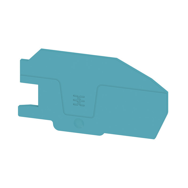 Weidmuller A-series End Plate for terminals, blue, height: 83.48 MM, width: 2.1 MM, V-0, W
