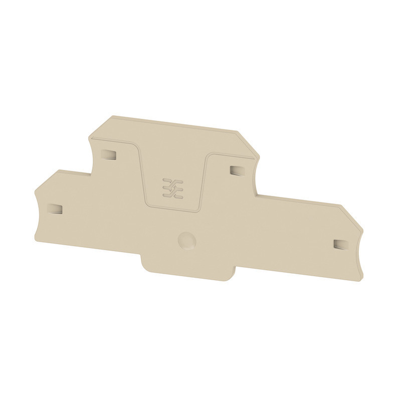 Weidmuller A-series End Plate for terminals, dark beige, height: 106.05 MM, width: 5.1 MM,
