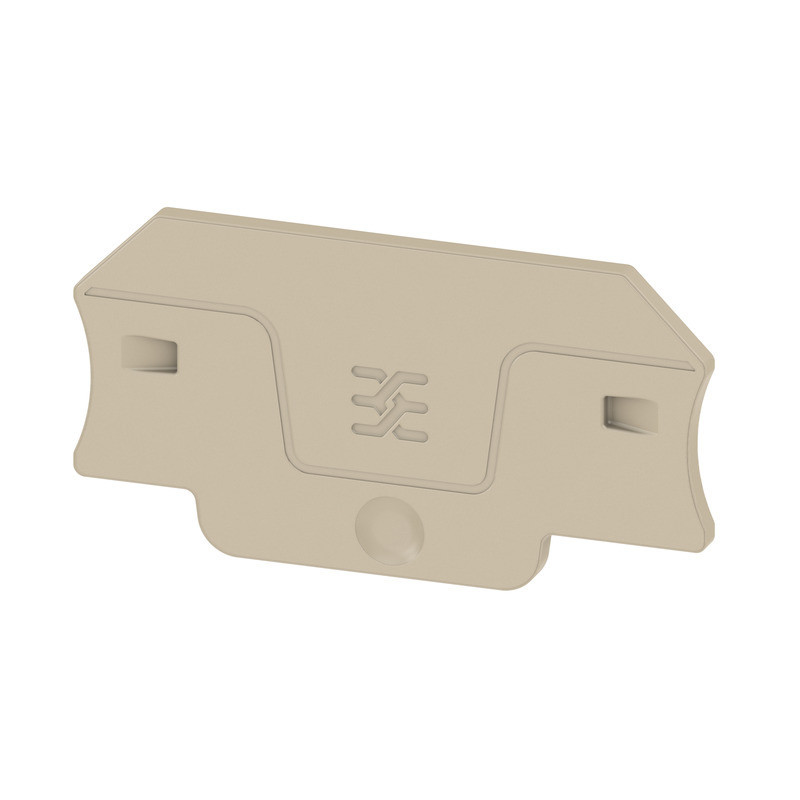 Weidmuller A-series End Plate for terminals, dark beige, height: 55 MM, width: 2.1 MM, V-0