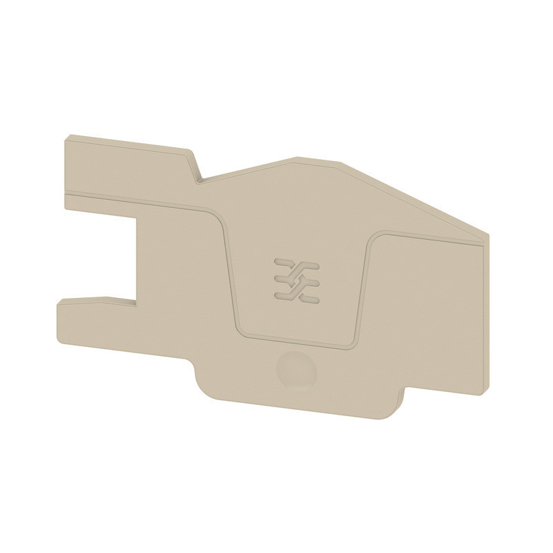 Weidmuller A-series End Plate for terminals, dark beige, height: 62.64 MM, width: 2.1 MM,