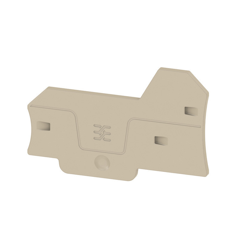 Weidmuller A-series End Plate for terminals, dark beige, height: 69.6 MM, width: 2.1 MM, V