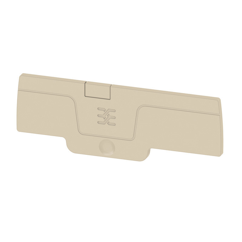Weidmuller A-series End Plate for terminals, dark beige, height: 74.7 MM, width: 2.1 MM, V