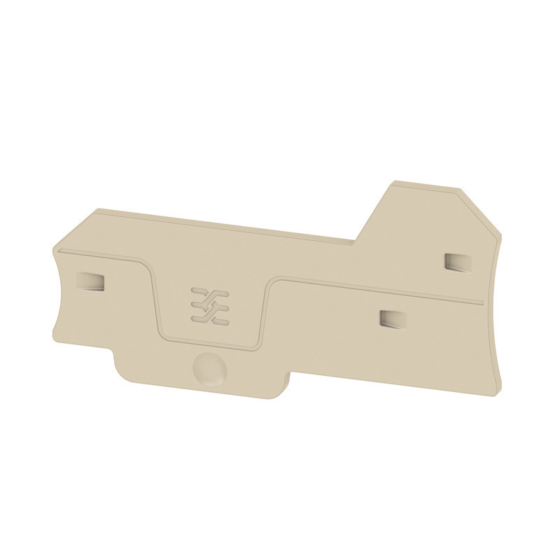 Weidmuller A-series End Plate for terminals, dark beige, height: 77.6 MM, width: 2 MM, V-0