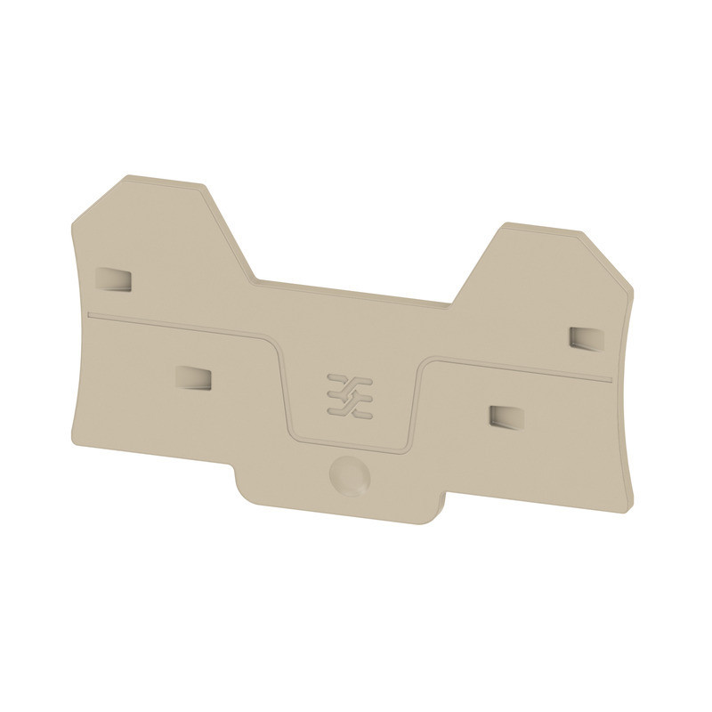 Weidmuller A-series End Plate for terminals, dark beige, height: 81.3 MM, width: 2.1 MM, V