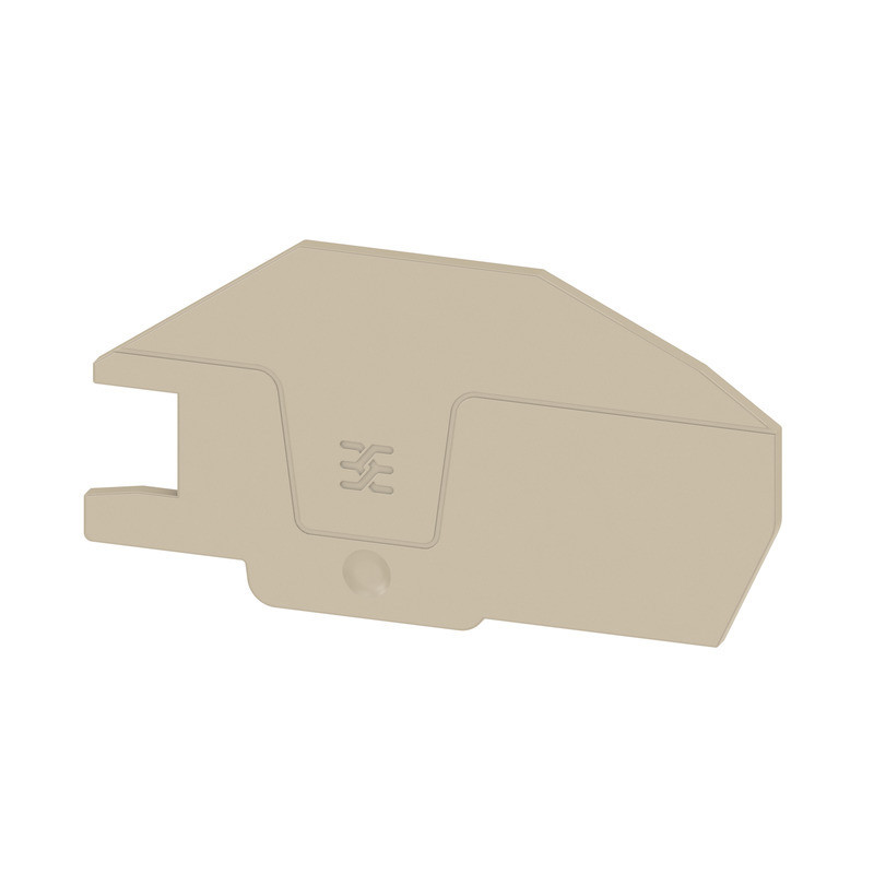 Weidmuller A-series End Plate for terminals, dark beige, height: 83.48 MM, width: 2.1 MM,