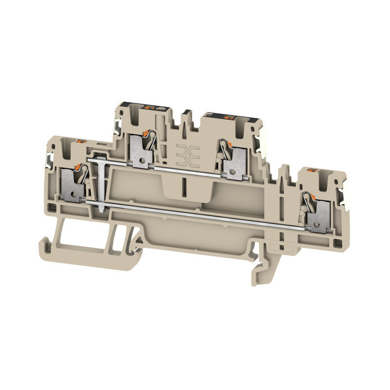 Weidmuller A-series Multi-Tier modular terminal, push in, dark beige, 1.5 MM², 500 V, numb