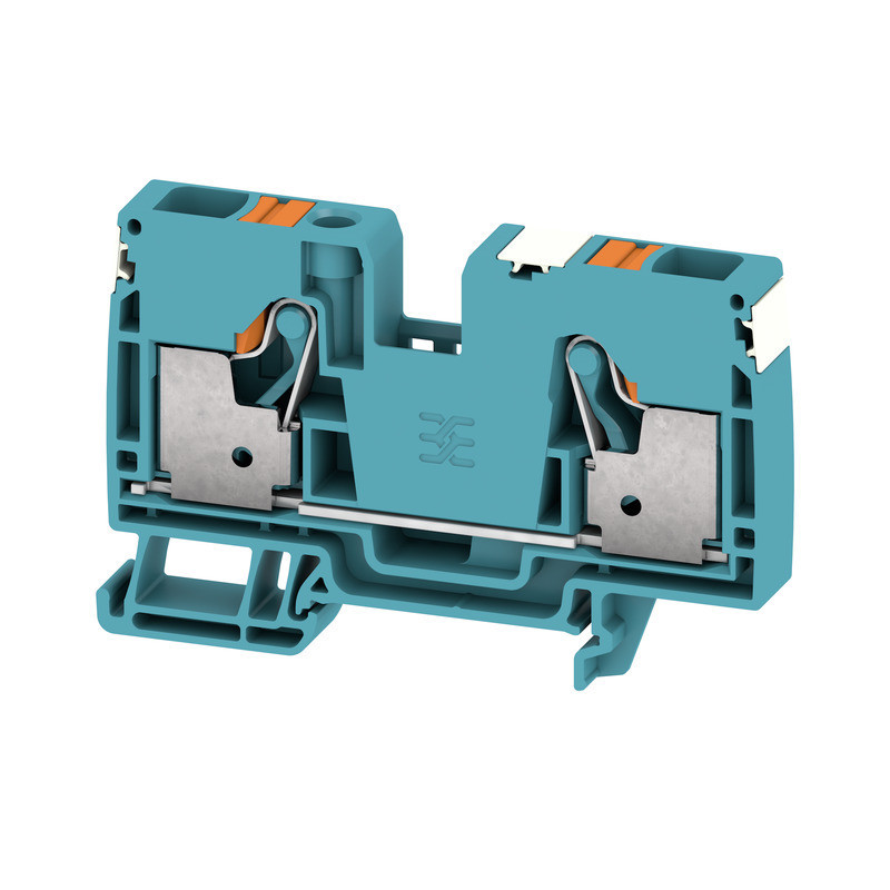 Weidmuller A-series Feed-Through terminal block, push in, blue, 10 MM², 57 A, 1000 V, numb