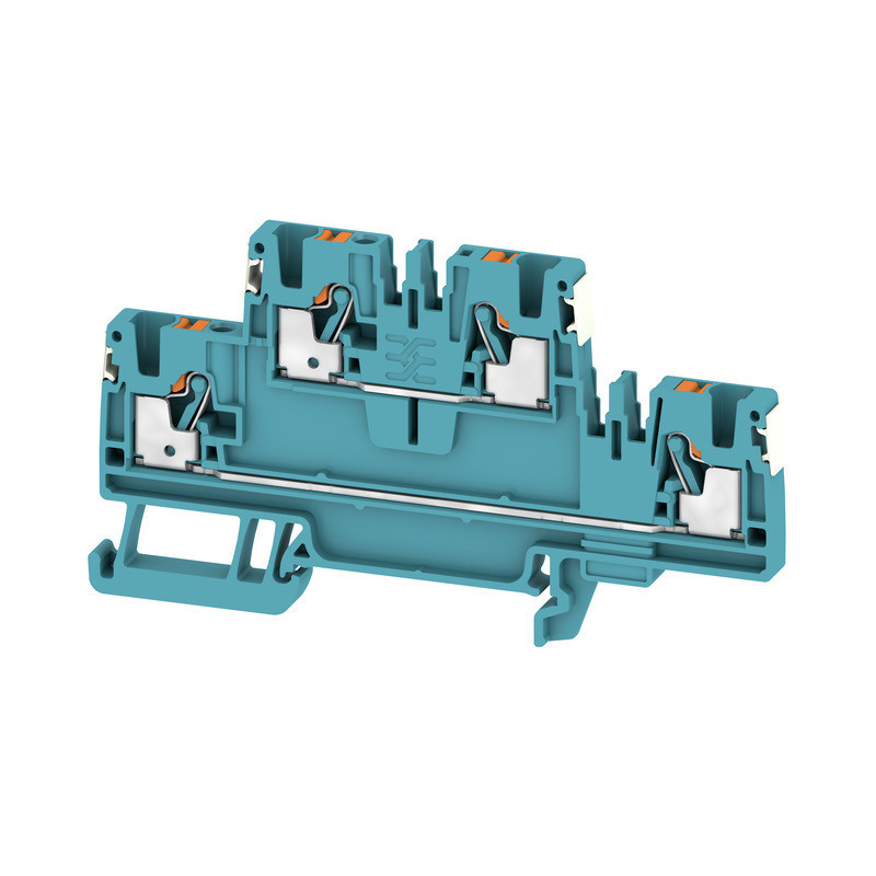 Weidmuller A-series Multi-Tier modular terminal, push in, blue, 2.5 MM², 800 V, number of