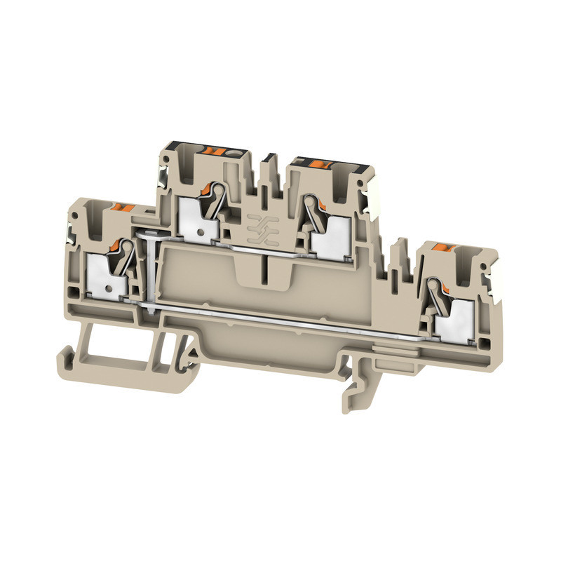 Weidmuller A-series Multi-Tier modular terminal, push in, dark beige, 2.5 MM², 800 V, numb