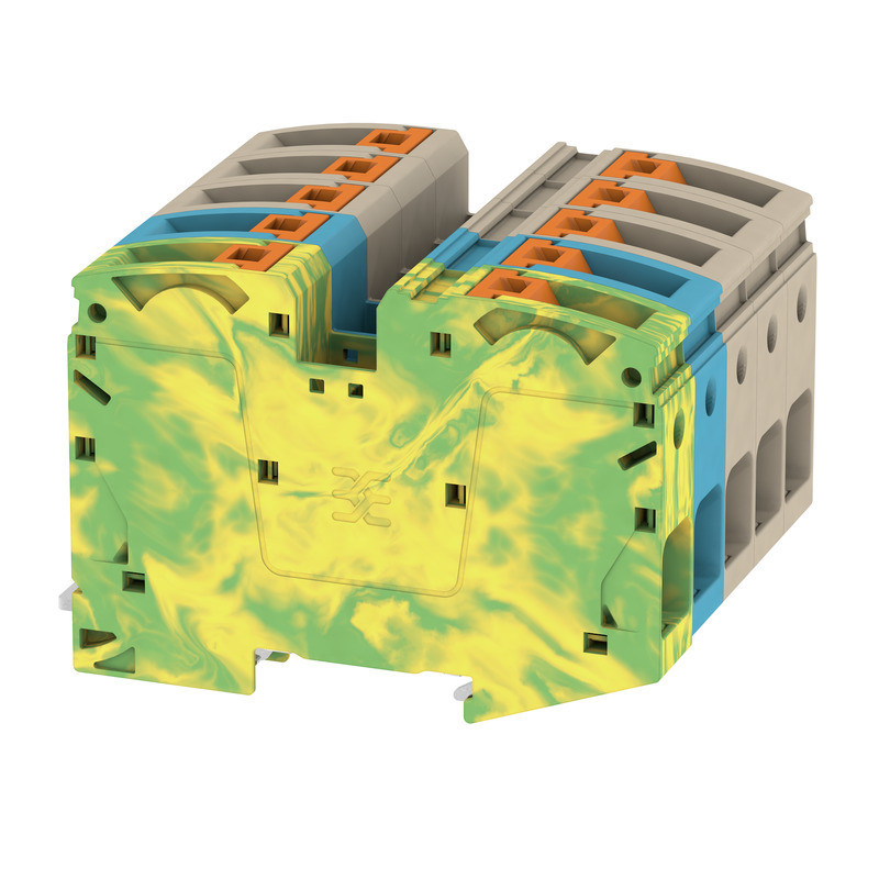 Weidmuller A-series Feed-Through terminal block, push in, dark beige, 35 MM², 125 A, 1000