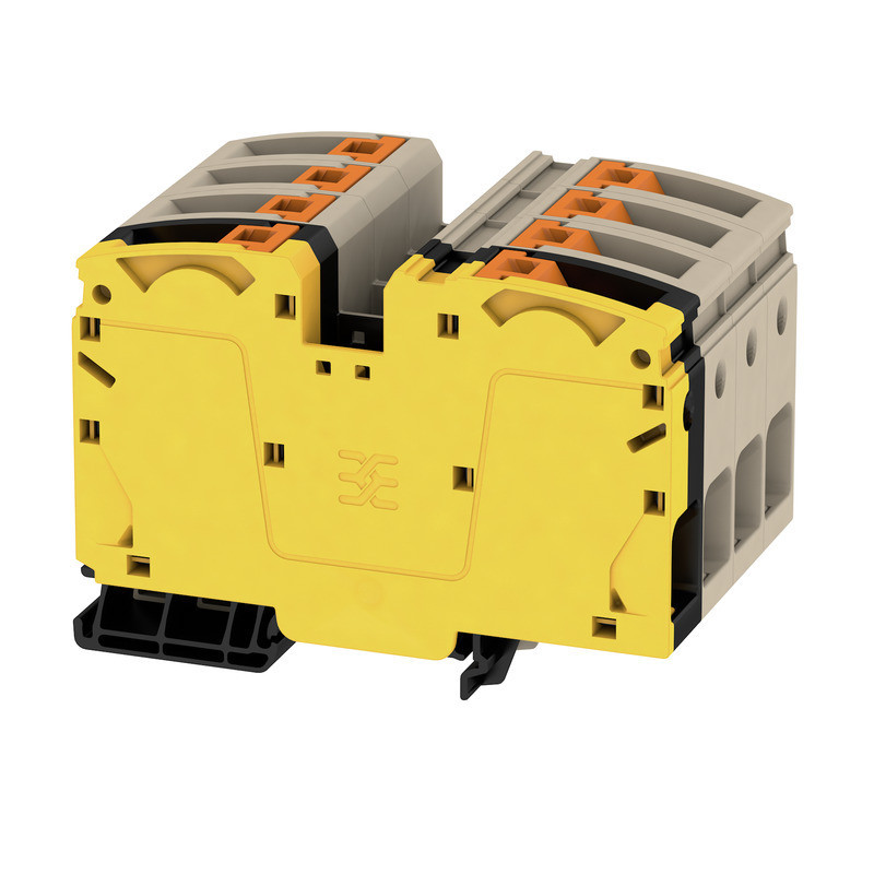 Weidmuller A-series Feed-Through terminal block, push in, dark beige, 35 MM², 125 A, 1000