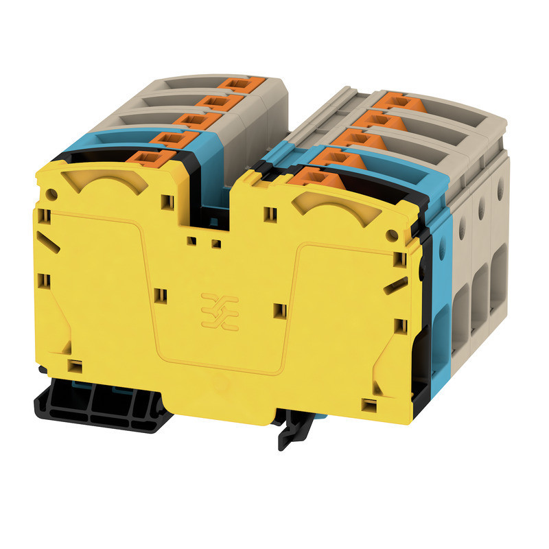 Weidmuller A-series Feed-Through terminal block, push in, dark beige, 35 MM², 125 A, 1000