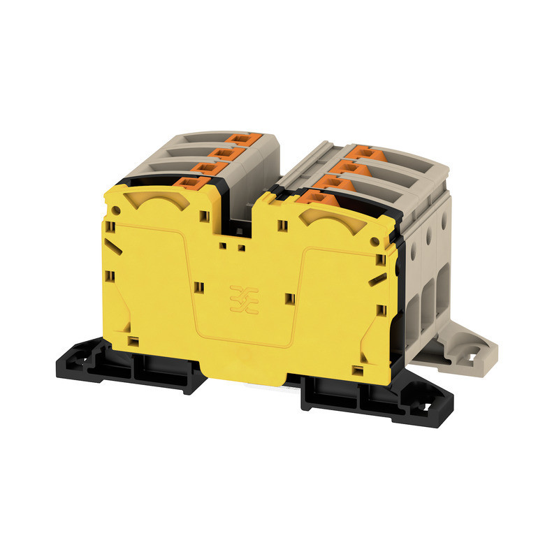 Weidmuller A-series Feed-Through terminal block, push in, dark beige, 35 MM², 125 A, 1000