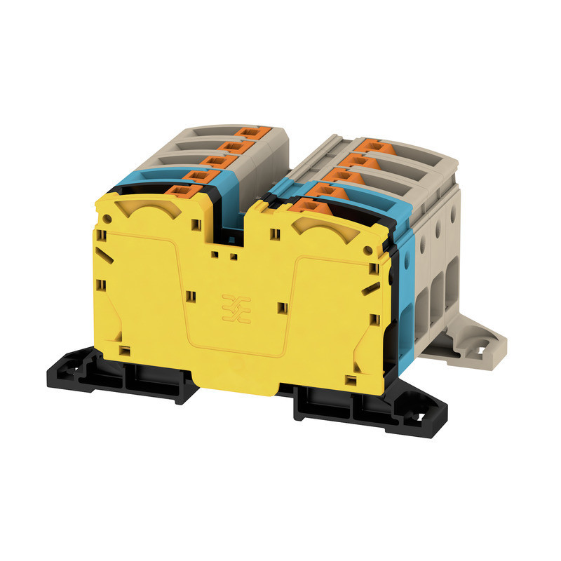 Weidmuller A-series Feed-Through terminal block, push in, dark beige, 35 MM², 125 A, 1000