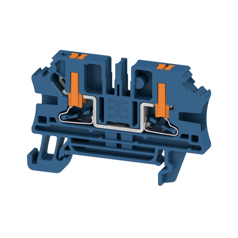 Weidmuller A-series Feed-Through terminal block, push in, dark blue, 4 MM², 32 A, 1000 V,