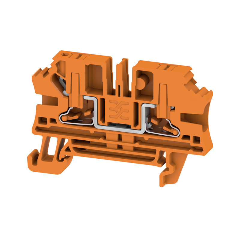 Weidmuller A-series Feed-Through terminal block, push in, orange, 4 MM², 32 A, 1000 V, num