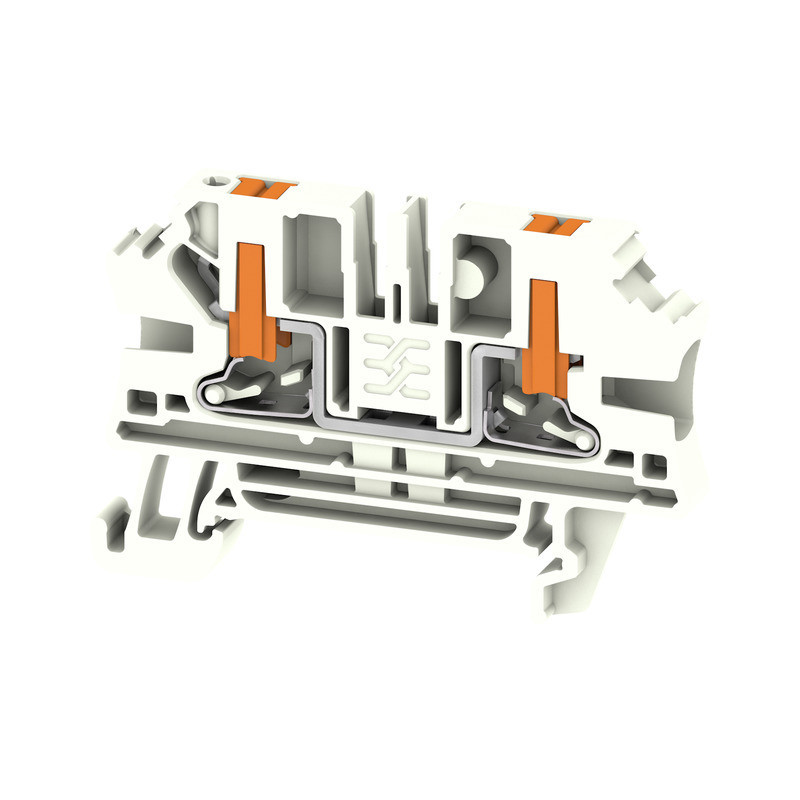 Weidmuller A-series Feed-Through terminal block, push in, white, 4 MM², 32 A, 1000 V, numb