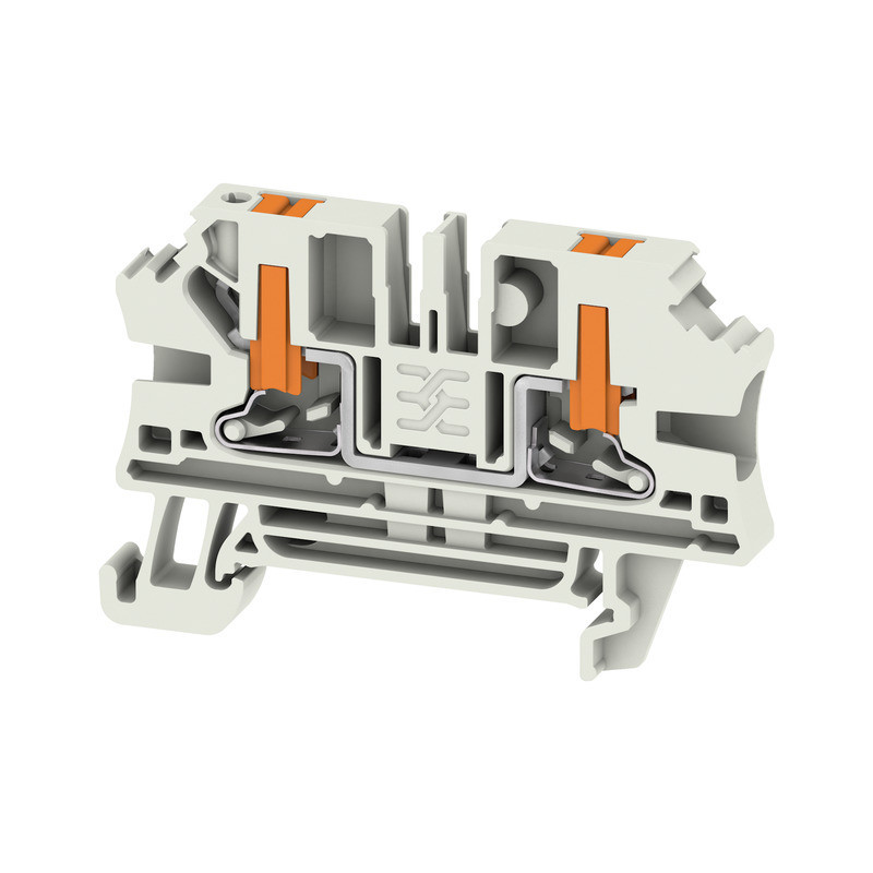 Weidmuller A-series Feed-Through terminal block, push in, light grey, 4 MM², 32 A, 1000 V,