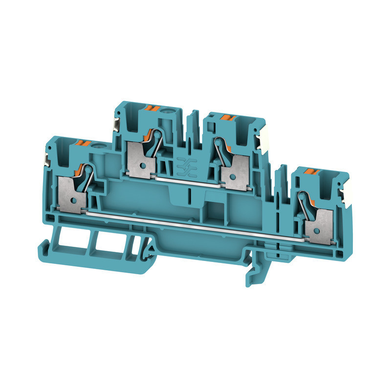Weidmuller A-series Multi-Tier modular terminal, push in, blue, 4 MM², 800 V, number of co