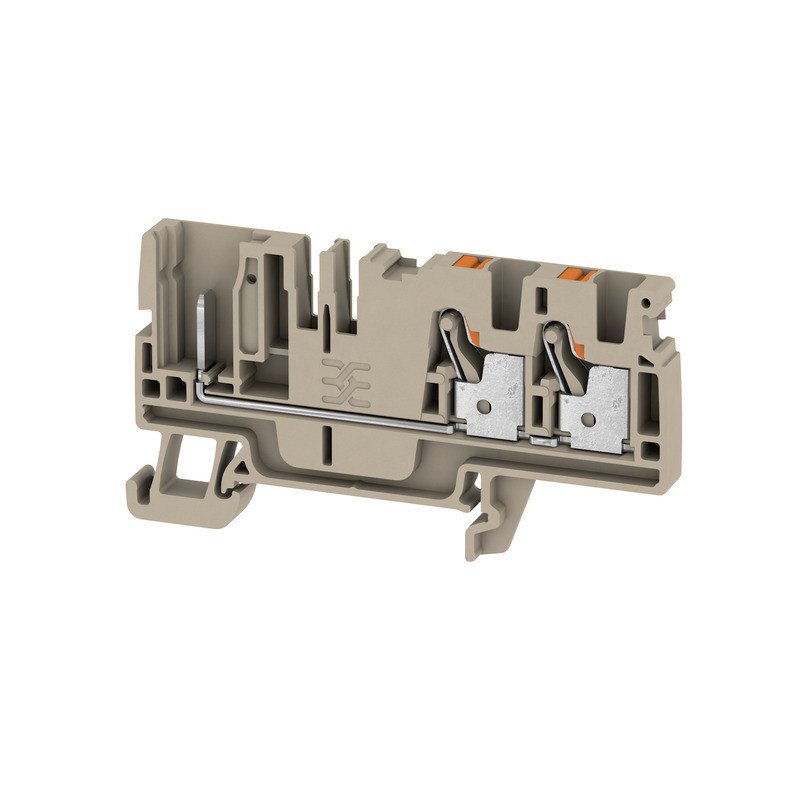 Weidmuller A-series Pluggable Terminal, push in, dark beige, 4 MM², 32 A, 800 V, number of