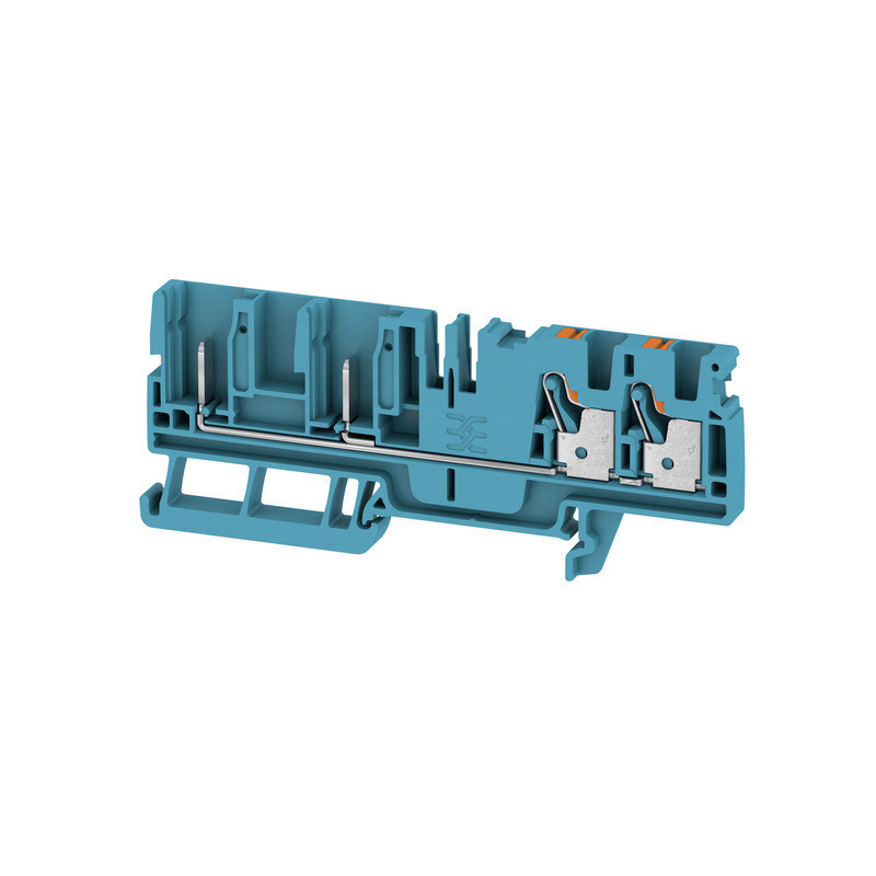 Weidmuller A-series Pluggable Terminal, push in, blue, 4 MM², 32 A, 800 V, number of conne