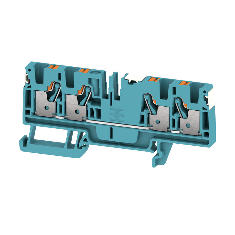 Weidmuller A-series Feed-Through terminal block, push in, blue, 4 MM², 32 A, 800 V, number