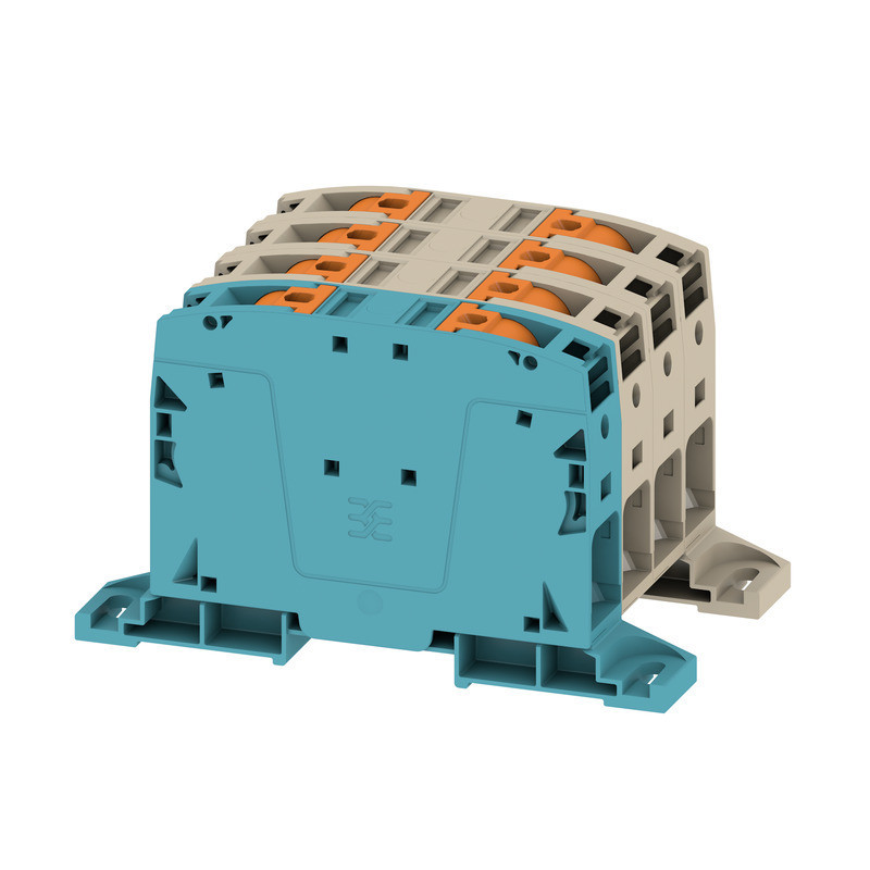 Weidmuller A-series Feed-Through terminal block, push in, dark beige, 50 MM², 150 A, 1000