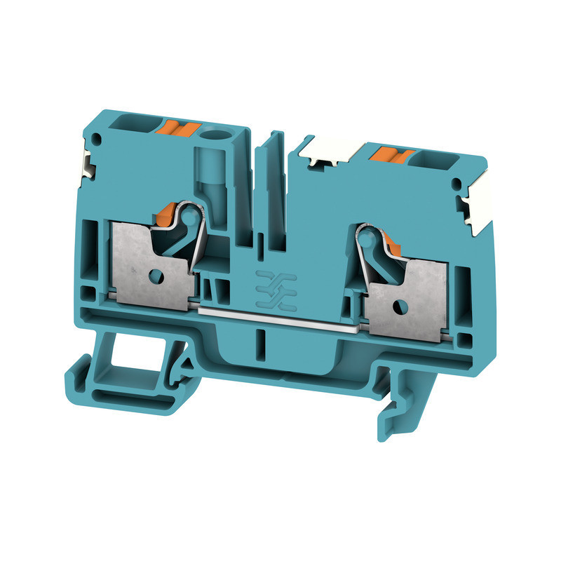 Weidmuller A-series Feed-Through terminal block, push in, blue, 6 MM², 41 A, 800 V, number Weidmuller A-series Feed-Through terminal block, push in, blue, 6 MM², 41 A, 800 V, number