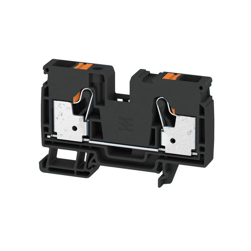 Weidmuller A-series Feed-Through terminal block, push in, black, 10 MM², 57 A, 1000 V, num