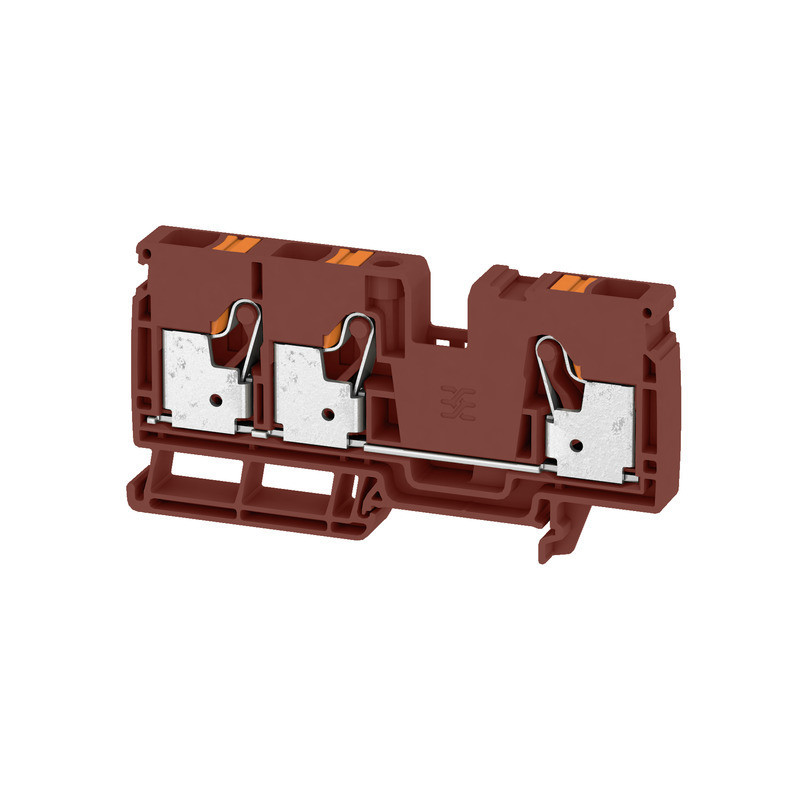 Weidmuller A-series Feed-Through terminal block, push in, brown, 10 MM², 57 A, 1000 V, num