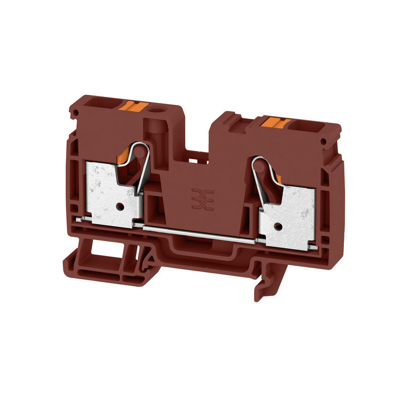 Weidmuller A-series Feed-Through terminal block, push in, brown, 10 MM², 57 A, 1000 V, num