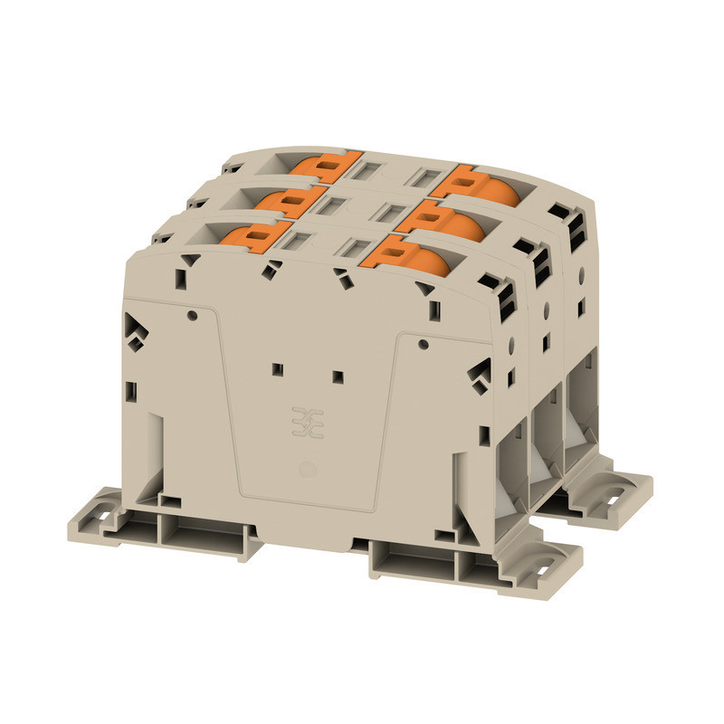 Weidmuller A-series Feed-Through terminal block, push in, dark beige, 150 MM², 309 A, 1000