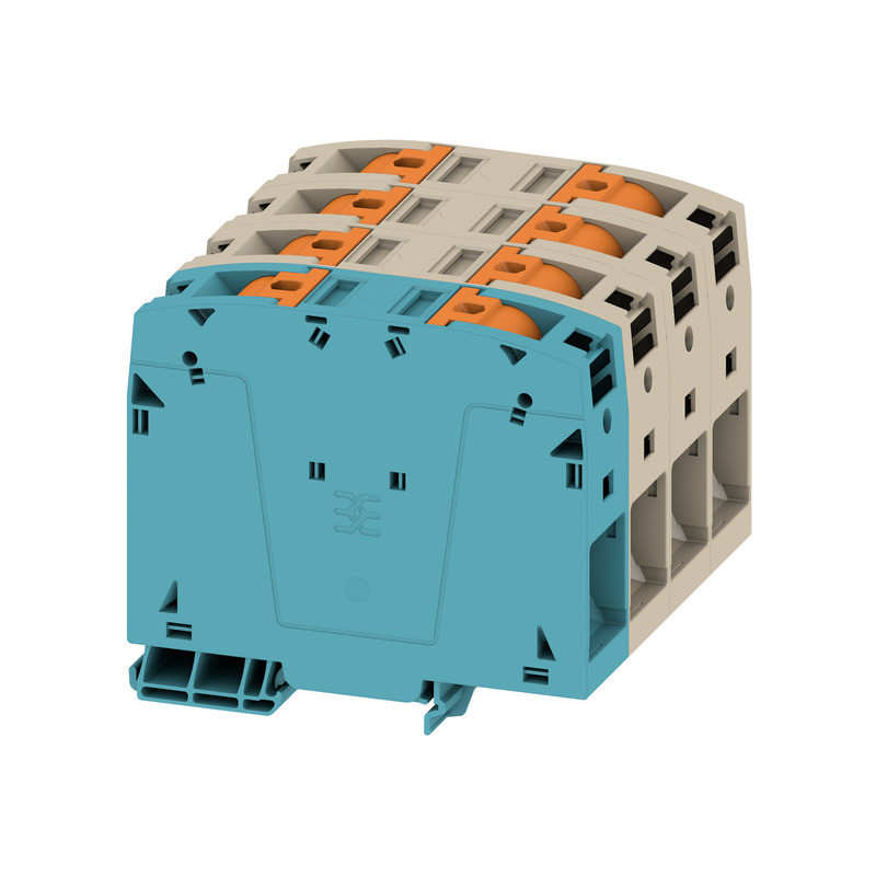 Weidmuller A-series Feed-Through terminal block, push in, dark beige, 95 MM², 232 A, 1000