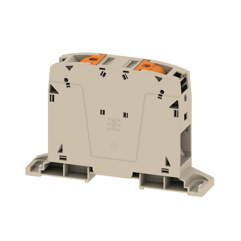 Weidmuller A-series Feed-Through terminal block, push in, dark beige, 95 MM², 232 A, 1000