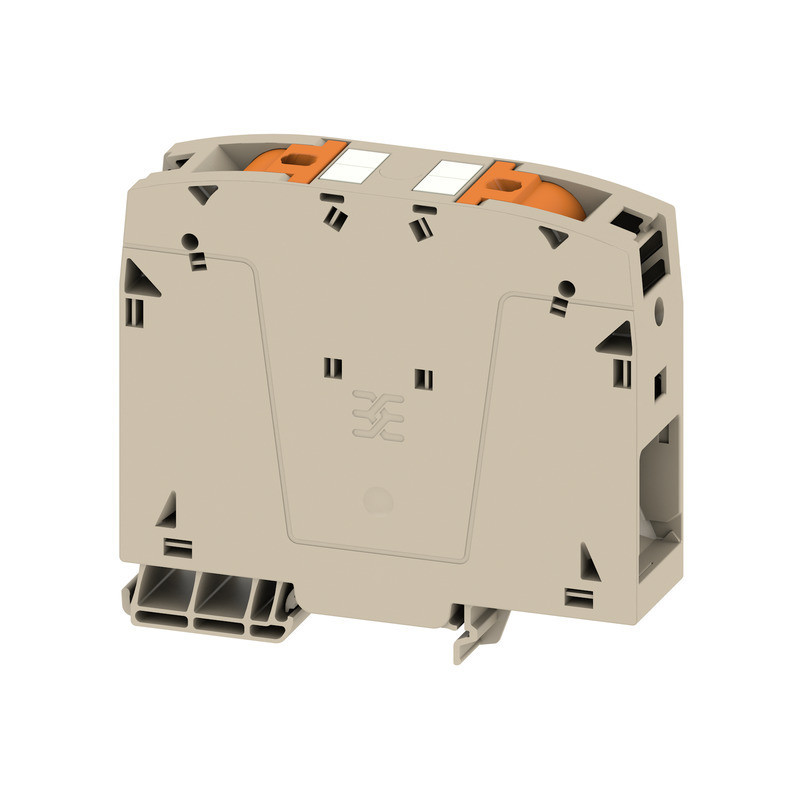 Weidmuller A-series Feed-Through terminal block, push in, dark beige, 95 MM², 232 A, 1000