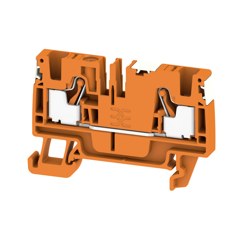 Weidmuller A-series Feed-Through terminal block, push in, orange, 4 MM², 32 A, 800 V, numb